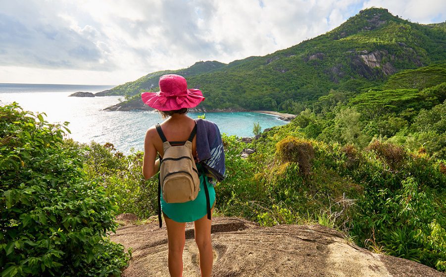 Touriste aux Seychelles