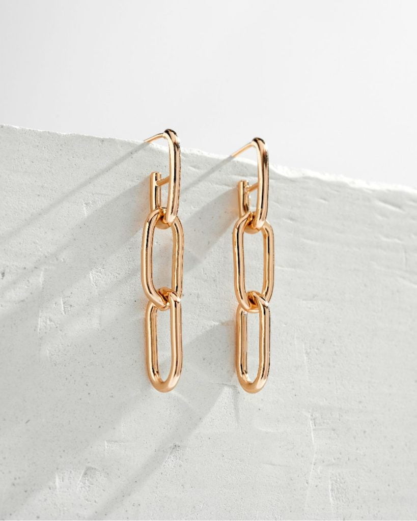 boucle d'oreille chainette