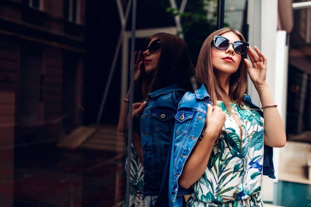 mode veste en jean robe femme