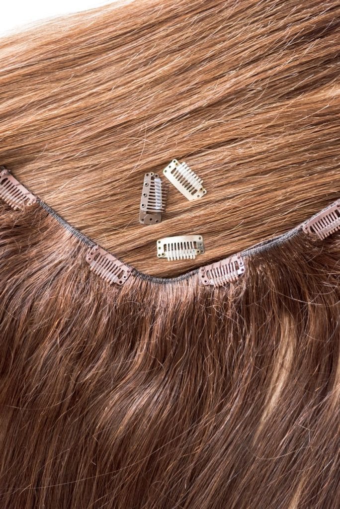 extensions de cheveux par clips