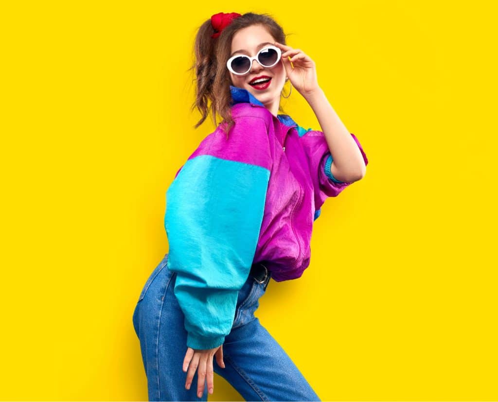 veste oversize des années 80