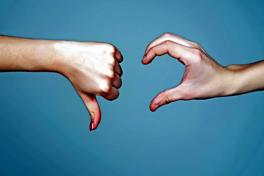 homme amoureux femme non