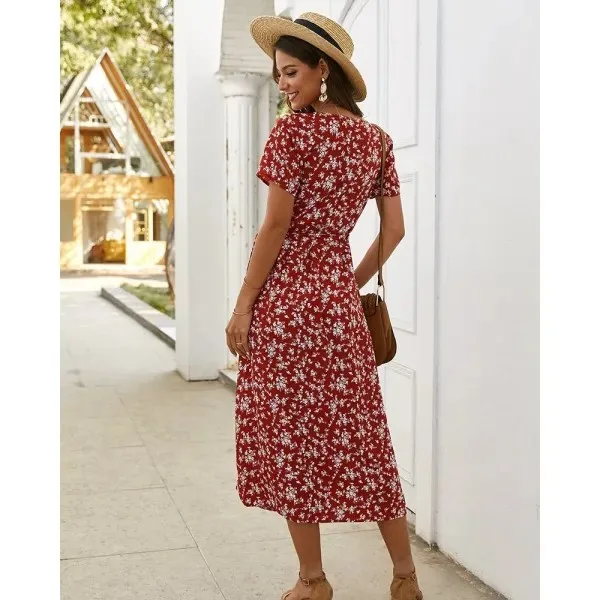 Robe longue bohème fleurie