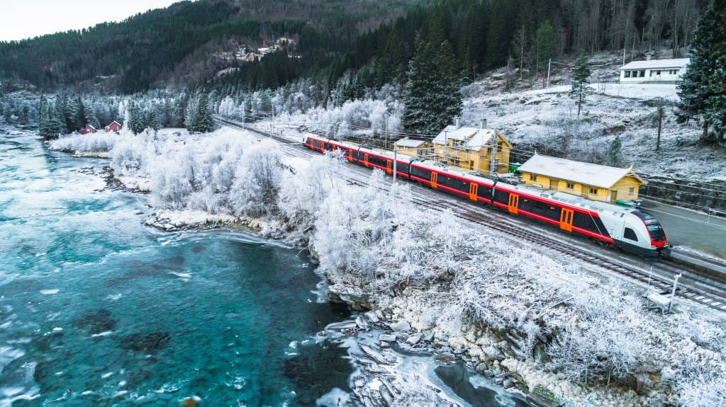 voyage en train en Norvège