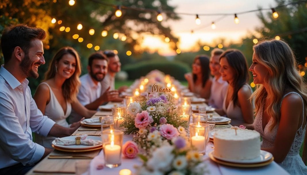 Célébrer 10 ans de mariage : idées pour une fête inoubliable découvrez des idées originales et inspirantes pour célébrer 10 ans de mariage et organiser une fête inoubliable. conseils, activités et astuces pour marquer ce jalon important de votre vie de couple !