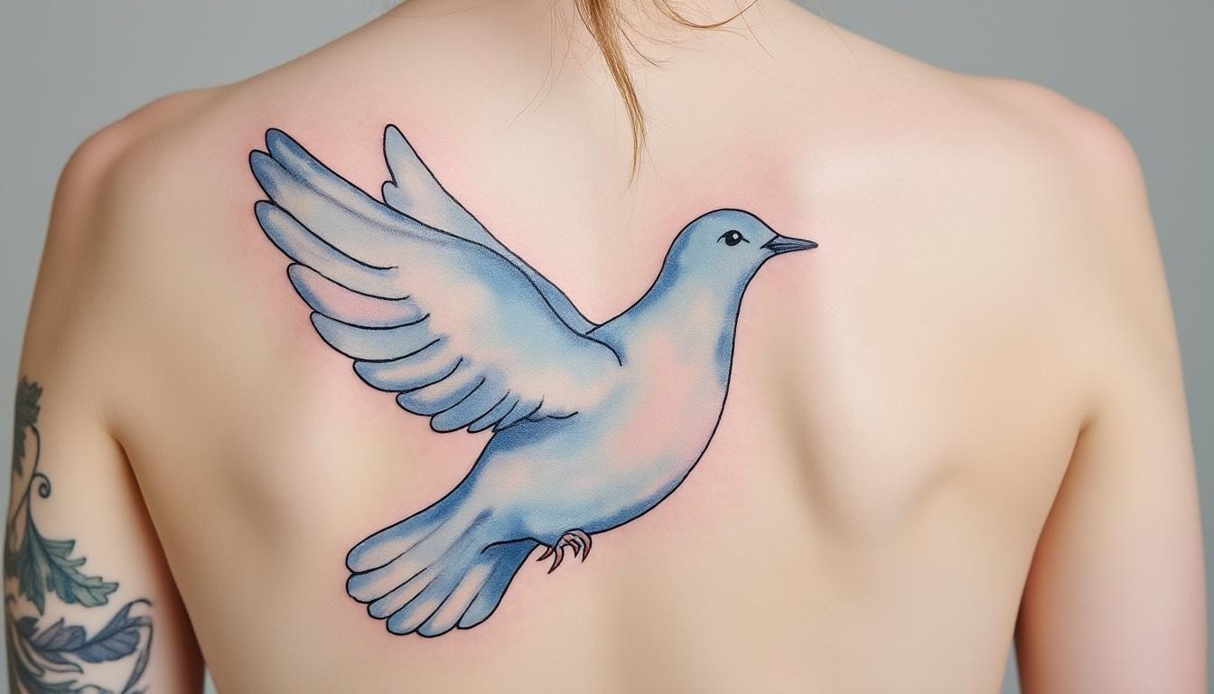 découvrez la signification profonde du tatouage colombe : symbole de paix, d'amour et de liberté, explorez les différentes interprétations de ce motif intemporel et ce qu'il peut représenter pour vous.