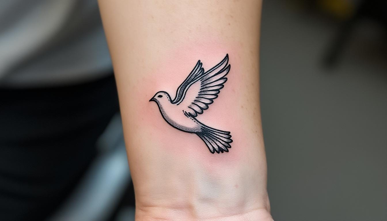 découvrez la signification profonde du tatouage colombe : symbole de paix, de liberté et d'espoir. explorez ses origines, ses différentes interprétations et ce qu'il peut représenter pour vous.