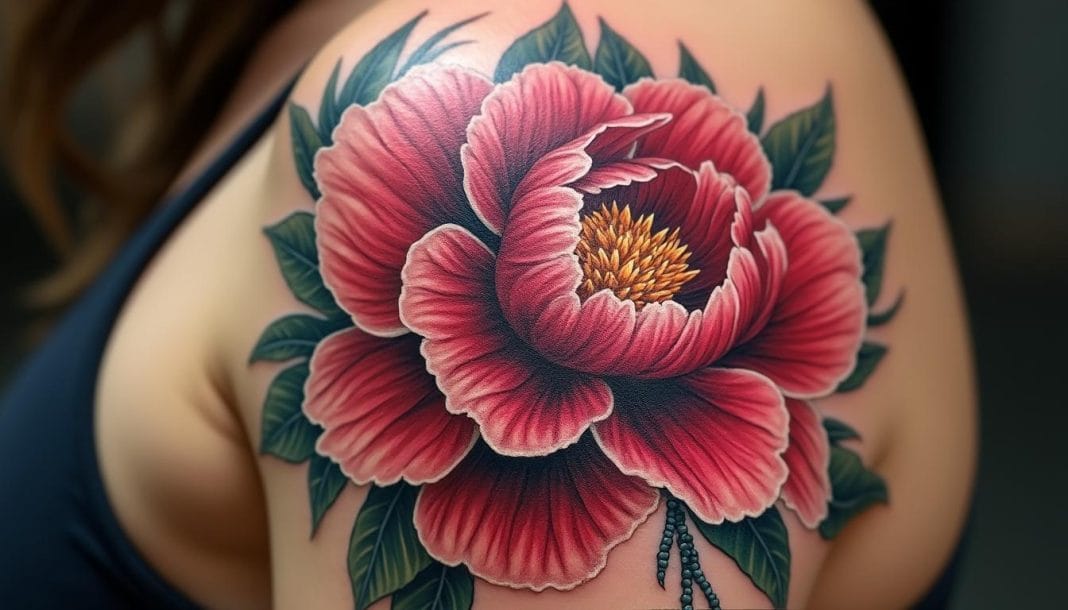 Tatouage pivoine : découvrez sa signification et son histoire découvrez la signification profonde et l'histoire fascinante du tatouage pivoine. symbolisme, origines et idées pour sublimer votre peau avec cette fleur emblématique.