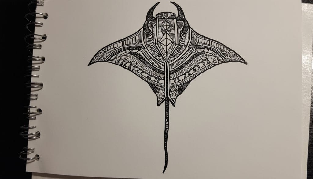 Tatouage raie manta : le symbole majestueux décrypté