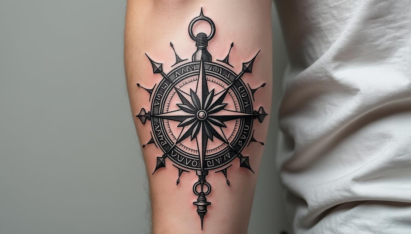 Tatouage Boussole Starnull