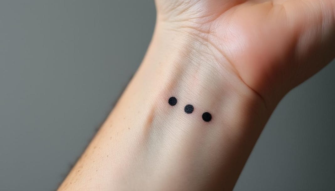 découvrez la signification et la symbolique du tatouage de trois points alignés, un motif riche en histoire et en messages cachés.